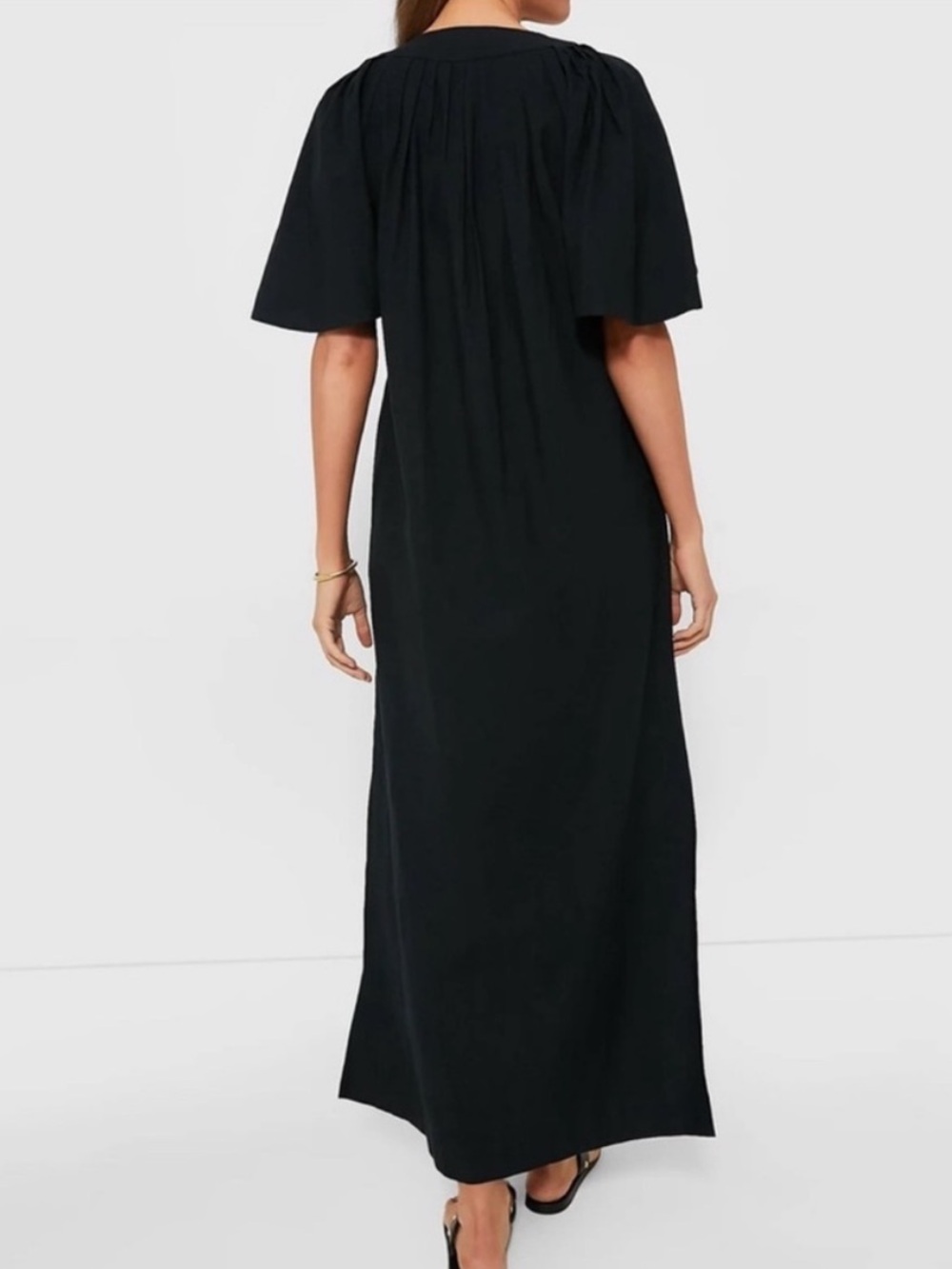 Pomander Place Black Finley Flutter Sleeve Maxi Dress - Picture 6 of 7